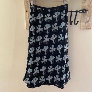 Y2K Speechless blue floral mutli floral printed skirt